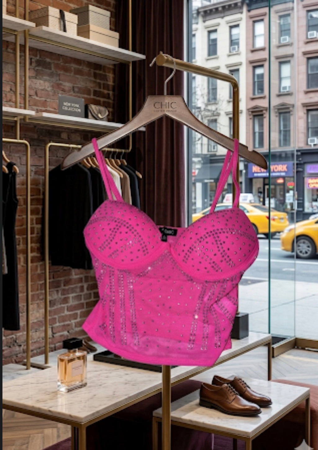 Pink Top corset style