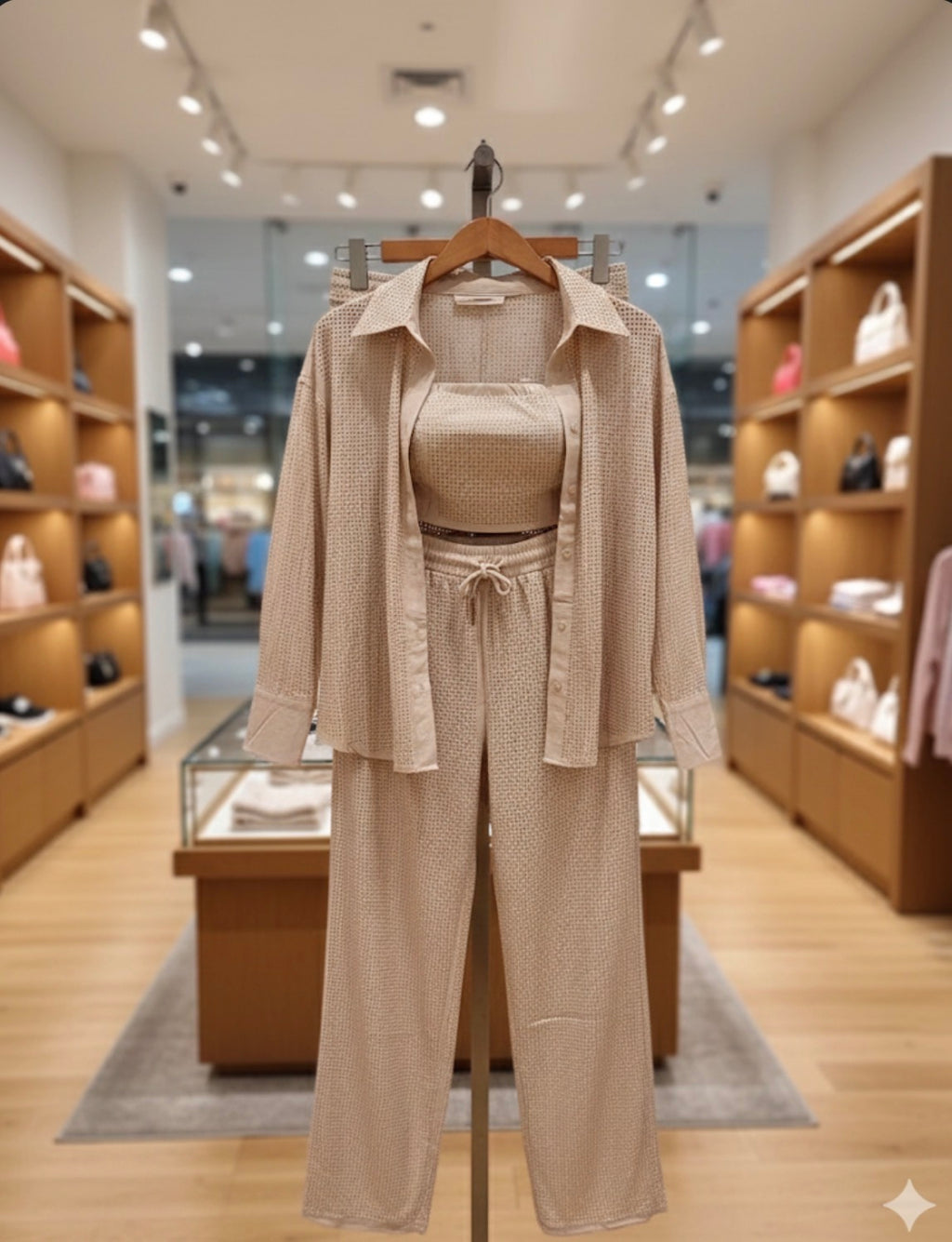 Beige shirt and pant Set