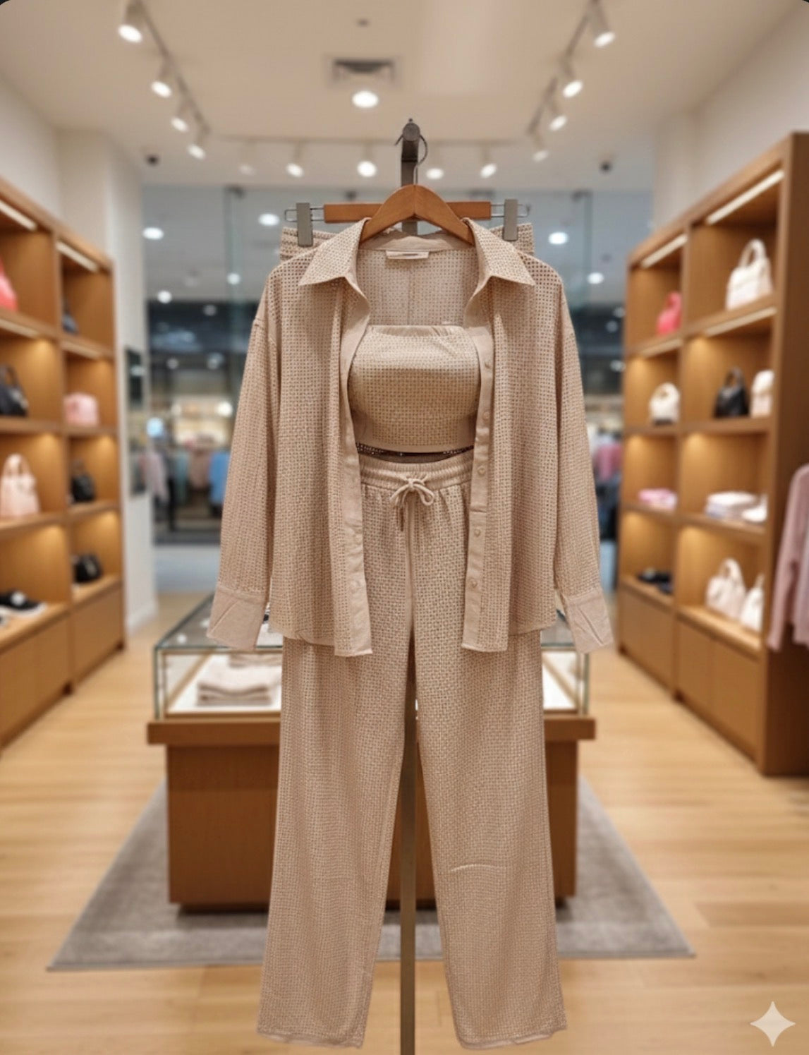 Beige shirt and pant Set