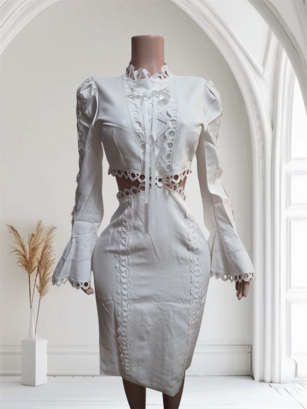 Vestido blanco elegante