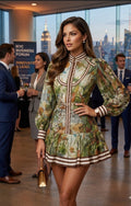 Green Elegant Jungle dress