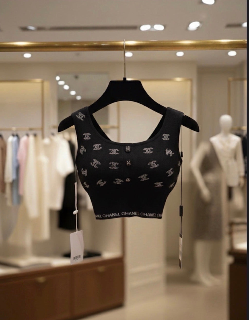 Black crop top