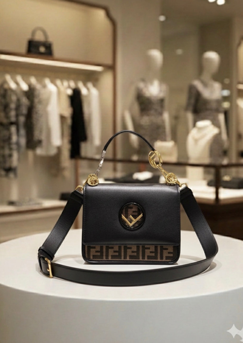 Black Valentina Purse bag