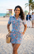 Flower Denim Dress