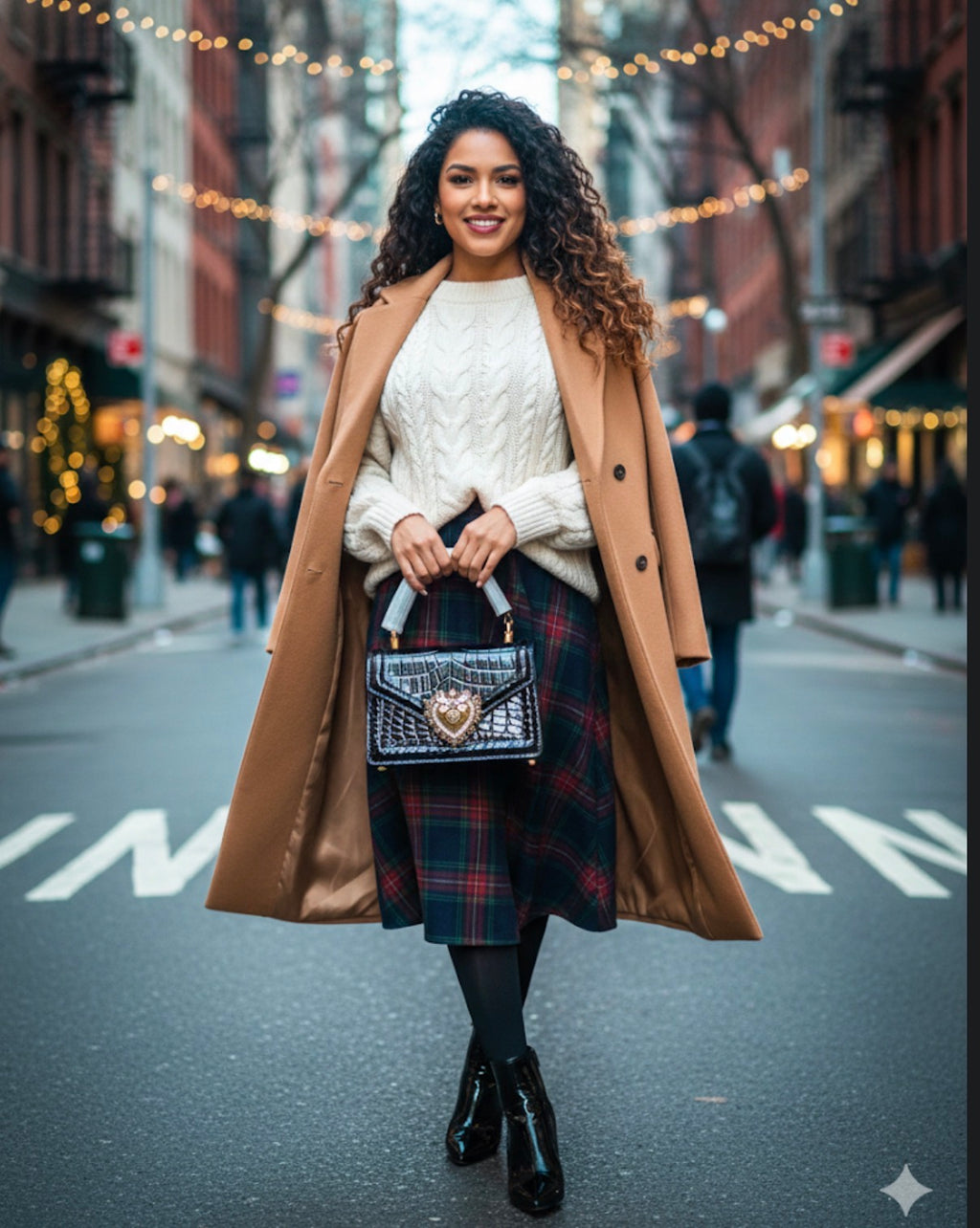 Bolso pequeño DG con corazón negro