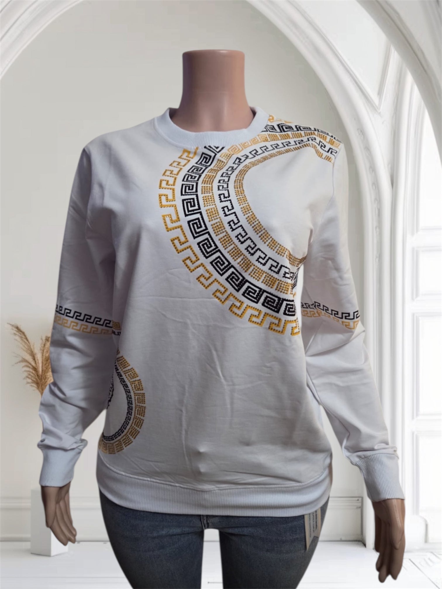 White Fashion sweater