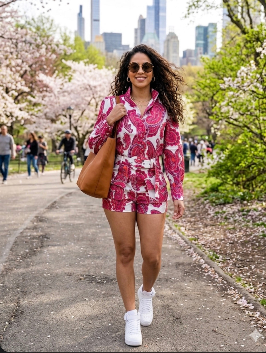 ROMPER SET WHIT RED FLOWERS