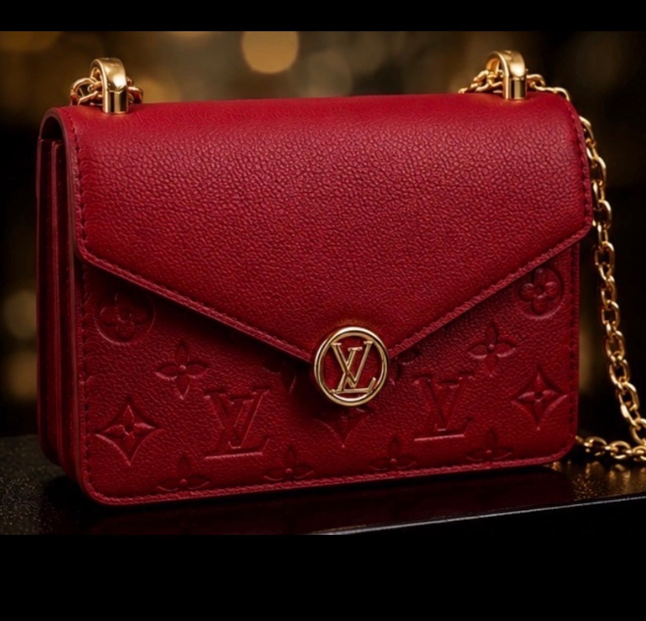 Reg elegant bag with Gold strap
