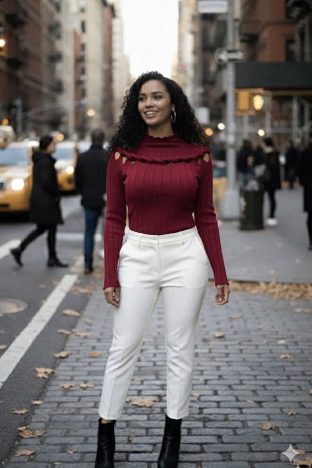 Burgundy Top long sleeve one size