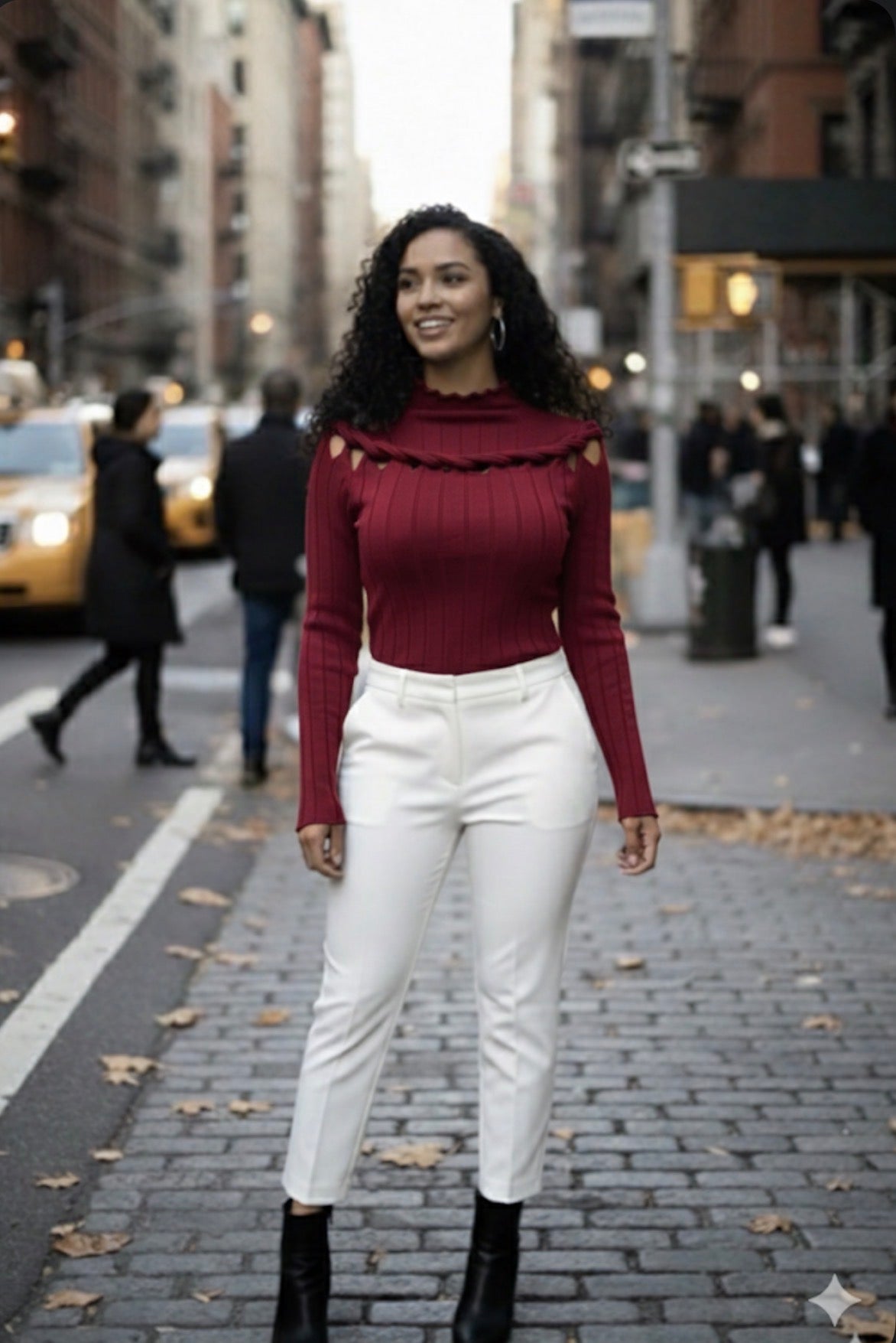 Burgundy Top long sleeve one size