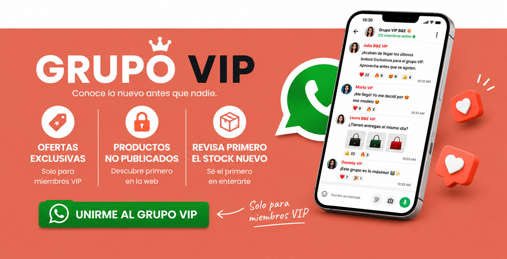 Grupo VIP WhatsApp B&E Fashion