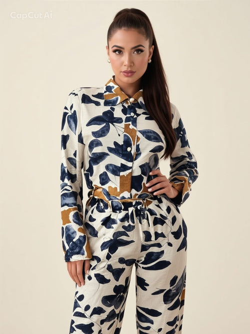 ABSTRACT PRINT CO-ORD SET