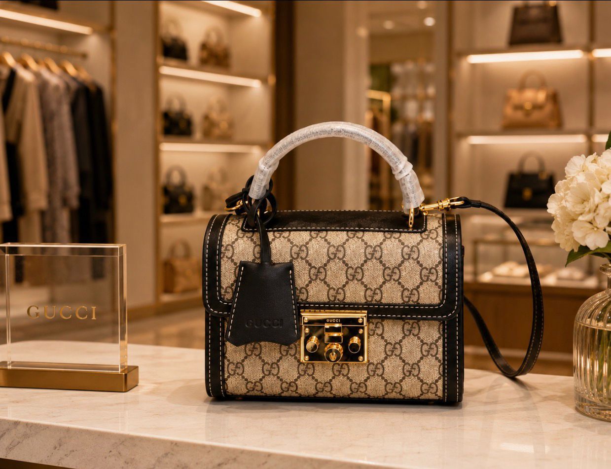 BLACK & BEIGE SMALL BAG