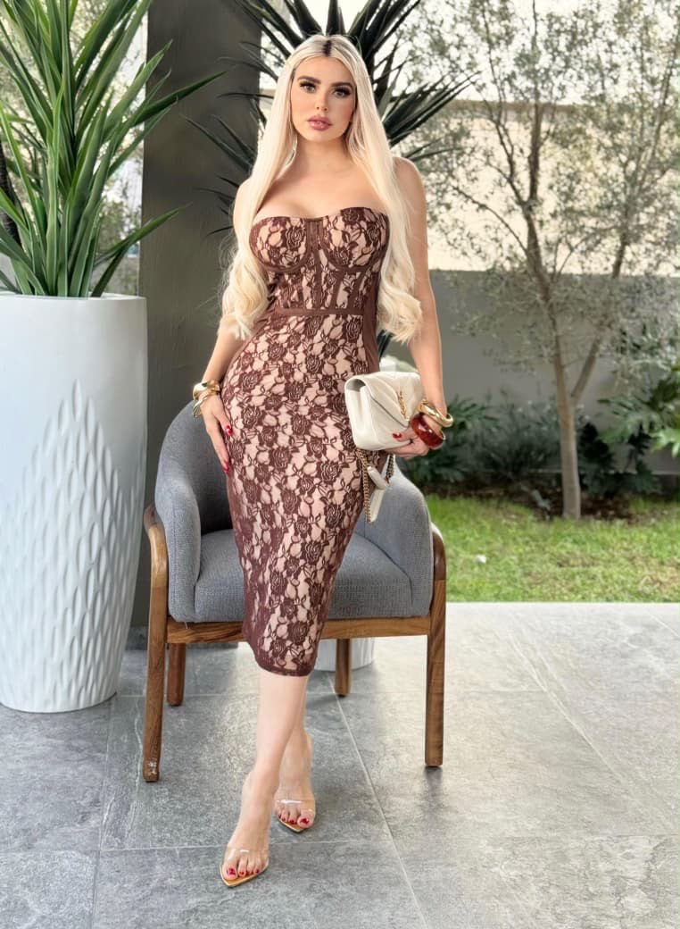 LACE LONG DRESS