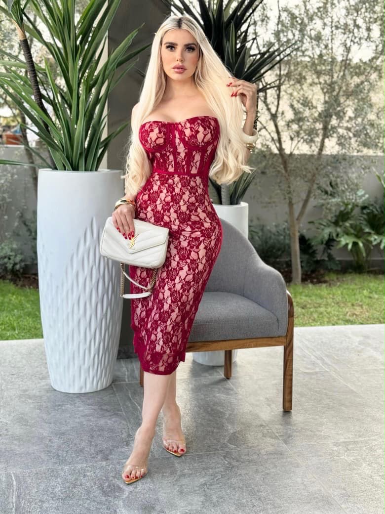 LACE LONG DRESS