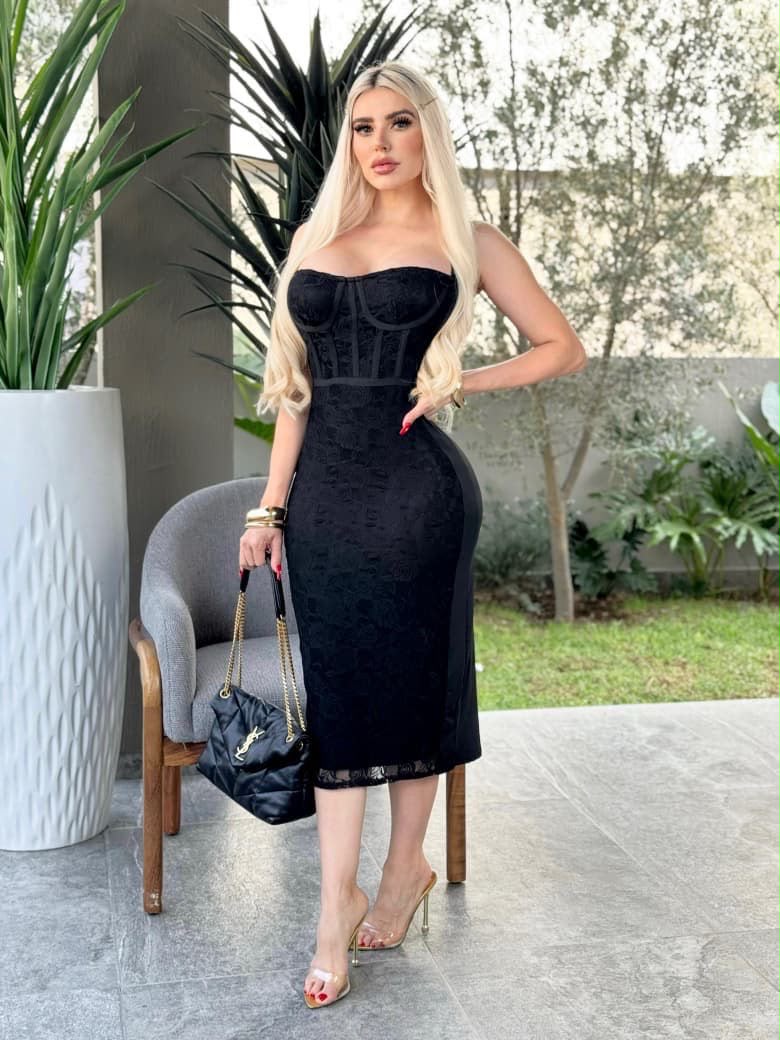 LACE LONG DRESS
