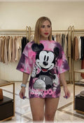 PINK MICKEY OVERSIZE T-SHIRT