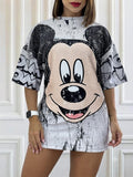 MICKEY FACE OVERSIZE T-SHIRT