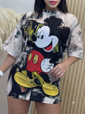 BLACK & WHITE MICKEY OVERSIZE T-SHIRT